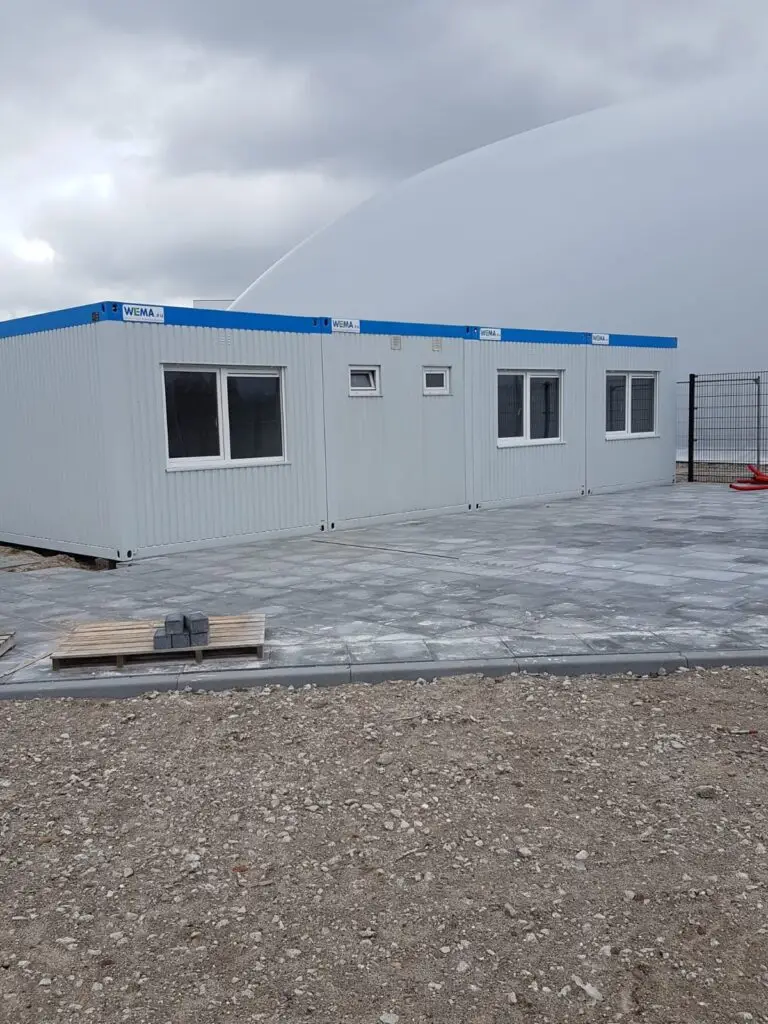 636 Basis Unit 9x6m 3 Delig Kleedkamer Gebouw